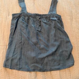 Evereve Blue Chambray Top